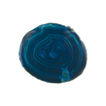CRYSTAL瑪瑙杯墊-孔雀藍(盒裝)
